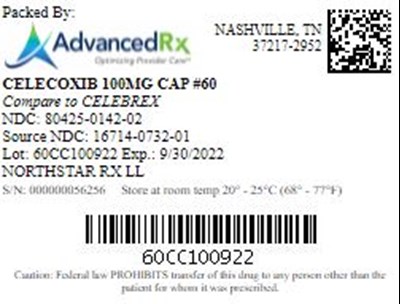 Celecoxib 100mg Cap Qty 60 Ndc 80425 0142